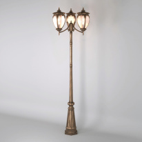 Фото Садово-парковый светильник Elektrostandard Andromeda F/3 (GLYF-8024F/3) черное золото