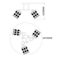 Накладная люстра Escada 1107/3PL в интернет магазине Гет Лайт