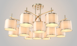 Купить Люстра на штанге Crystal Lux SERGIO PL8+4 GOLD