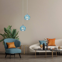 Цена на Подвесной светильник Eurosvet 50221/1 голубой
