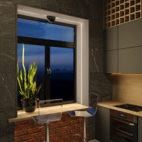 Накладной уличный светильник Elektrostandard 1630 TECHNO LED черный в интернет магазине Гет Лайт