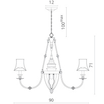Купить Подвесная люстра Divinare 1165/01 LM-8