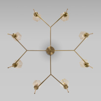 Купить Люстра на штанге Eurosvet 60143/8 латунь