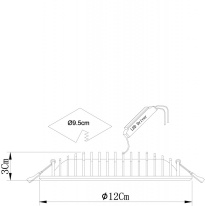 Встраиваемый светильник ARTE Lamp A7203PL-2WH в интернет магазине Гет Лайт