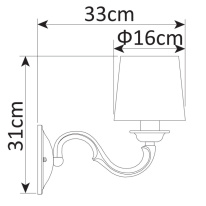 Бра ARTE Lamp A9395AP-1WG Цена на Бра ARTE Lamp A9395AP-1WG