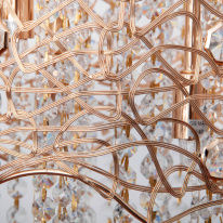 Каскадная люстра Abrasax X9118A/4GO Цена на Каскадная люстра Abrasax X9118A/4GO