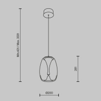 Подвесной светильник Maytoni MOD282PL-L8G3K Подвесной светильник Maytoni MOD282PL-L8G3K в интернет магазине Гет Лайт