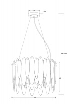 Подвесная люстра Freya FR5217PL-05FG в интернет магазине Гет Лайт
