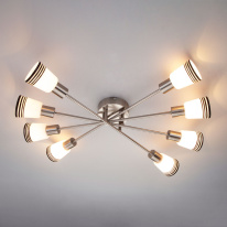 Фото Накладная люстра Eurosvet 30132/8 сатин-никель