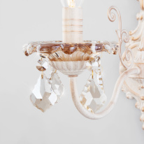 Купить Бра Eurosvet 10118/1 белый с золотом/тонированный хрусталь Strotskis