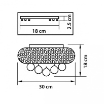 Цена на Накладная люстра Lightstar 704032