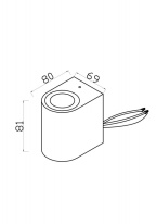 Светильник настенный Maytoni O044WL-01B в интернет магазине Гет Лайт