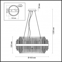 Подвесная люстра Odeon Light 4639/8 Цена на Подвесная люстра Odeon Light 4639/8
