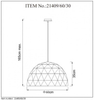 Цена на Подвесной светильник LUCIDE 21409/60/30