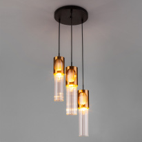 Цена на Подвесной светильник Eurosvet 50087/3 черный/бронза