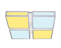 Фото Накладной светильник Ambrella Light FS1888 WH/SD 144W 4200K D520*520