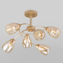 Фото Люстра на штанге Eurosvet 30168/6 матовое золото