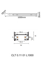 Шинопровод Crystal Lux CLT 0.11 01 L1000 WH Купить Шинопровод Crystal Lux CLT 0.11 01 L1000 WH