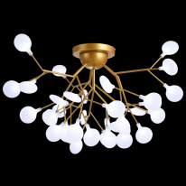 Накладная люстра Natali Kovaltseva GRACE 75126/12С GOLD SATIN в интернет магазине Гет Лайт