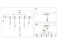 Подвесной светильник Ambrella Light TR8183 в интернет магазине Гет Лайт