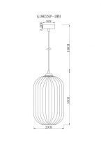 Купить Подвесной светильник ARTE Lamp A1903SP-1WH