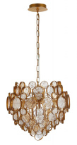 Подвесная люстра Crystal Lux DESEO SP6 D460 GOLD Фото Подвесная люстра Crystal Lux DESEO SP6 D460 GOLD