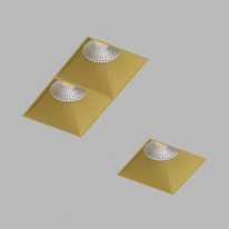 Цена на Встраиваемый светильник LeDron RISE SQ H KIT2 Gold