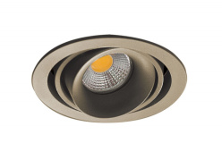 Фото Встраиваемый светильник Donolux DL18615/01WW-R Champagne/Black