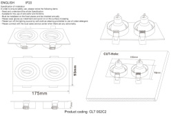 Встраиваемый светильник Crystal Lux CLT 002C2 WH Купить Встраиваемый светильник Crystal Lux CLT 002C2 WH