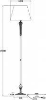 Торшер ARTE Lamp A7301PN-1PB Торшер ARTE Lamp A7301PN-1PB в интернет магазине Гет Лайт