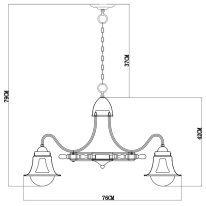 Купить Подвесная люстра ARTE Lamp A7006LM-6AB