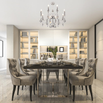 Подвесная люстра Eurosvet 10120/8 хром/дымчатый хрусталь Strotskis Smart (10110/8) в интернет магазине Гет Лайт