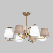 Фото Люстра на штанге Eurosvet 60149/8 латунь