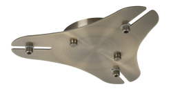 Фото База накладная Crystal Lux Потолочная база D260-3 BRONZE