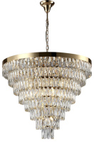 Купить с доставкой по Москве и России Каскадная люстра Crystal Lux ABIGAIL SP22 D820 GOLD/TRANSPARENT