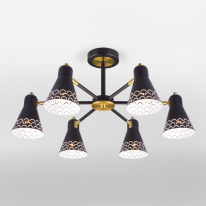 Фото Люстра на штанге Eurosvet 70100/6 черный