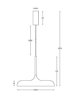 Купить с доставкой по Москве и России Подвесной светильник Maytoni MOD189PL-L18W3K1