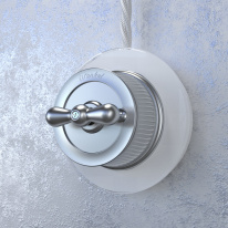 Купить Выключатель Werkel WL19-01-03 (Матовый хром)