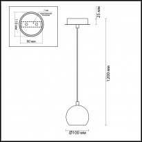 Купить Подвесной светильник LUMION 3635/1