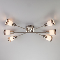 Фото Накладная люстра Eurosvet 30132/6 сатин-никель