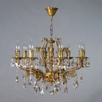 Фото Подвесная люстра AMBIENTE by BRIZZI 8828/8 AB Tear Drop