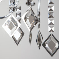 Купить Подвесная люстра Eurosvet 10120/8 хром/дымчатый хрусталь Strotskis Smart (10110/8)