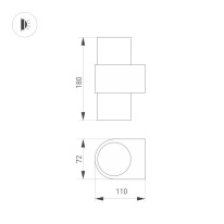 Бра Arlight 033734 Бра Arlight 033734 в интернет магазине Гет Лайт