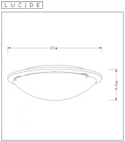 Цена на Накладной светильник LUCIDE 79178/08/12