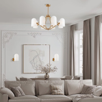 Люстра на штанге Eurosvet 60157/8 латунь в интернет магазине Гет Лайт