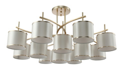 Фото Люстра на штанге Crystal Lux SERGIO PL8+4 GOLD