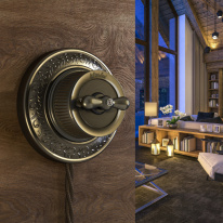 Купить с доставкой по Москве и России Выключатель Werkel WL19-01-03 (Бронзовый)