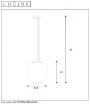 Подвесной светильник LUCIDE 30473/28/65 в интернет магазине Гет Лайт