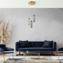 Каскадная люстра Eurosvet 50252/3 латунь в интернет магазине Гет Лайт