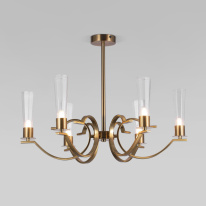 Фото Люстра на штанге Eurosvet 60141/6 латунь